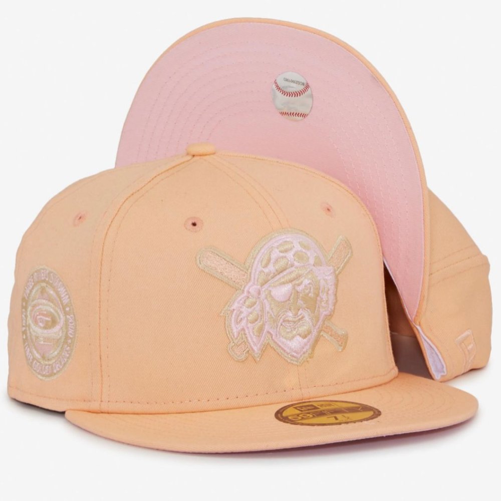 New Era Pittsburgh Pirates Peaches & Cream Fitted Hat 30 Year Side Patch
